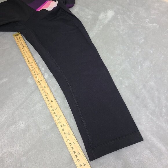 Lululemon Groove Crop Capri Pants Reversible Black Women’s 6 - Picture 5 of 8